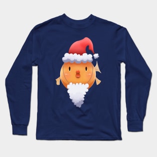 Cute Santa goldfish Long Sleeve T-Shirt